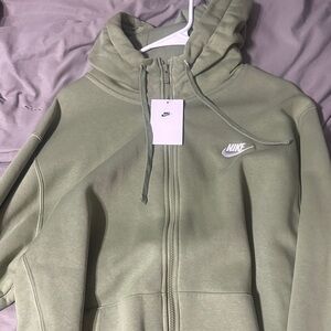 Nike Sage Green Full-Zip Hoodie